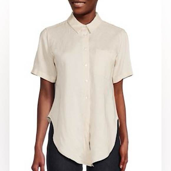 Theory Hekanina Linen Blend Top